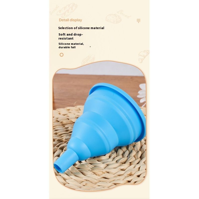 Kitchen Silicone Collapsible Funnel Set of 2 view 5