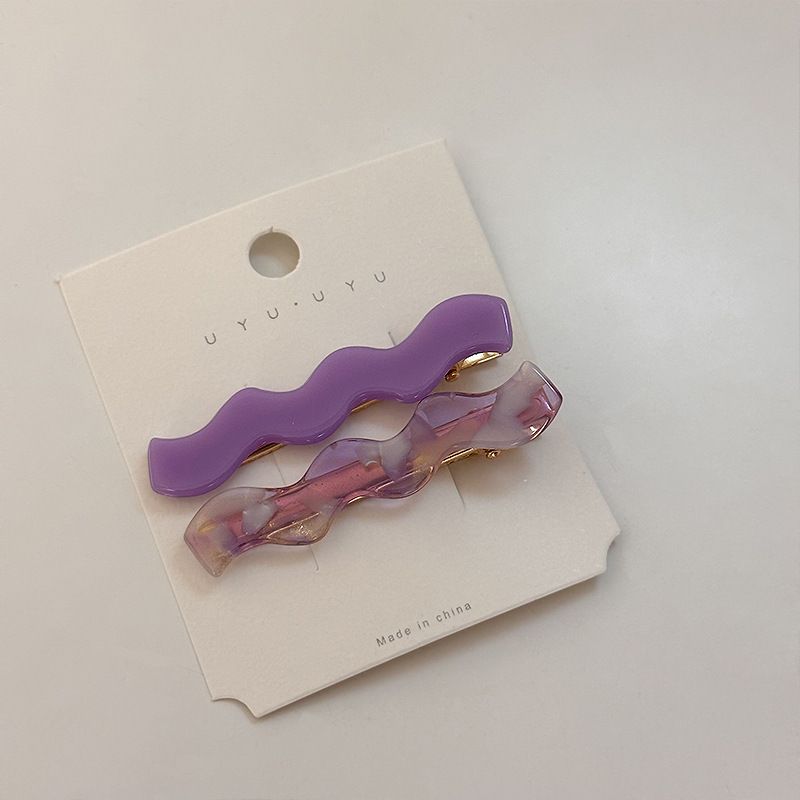 4 PCS Acrylic Resin Alligator Hair Barettes For Women Thick Thin Hair Fashion view 2