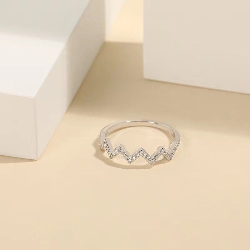 Round Cut White Natural Diamond Engagement Band Ring For Women In Over Silver view 2