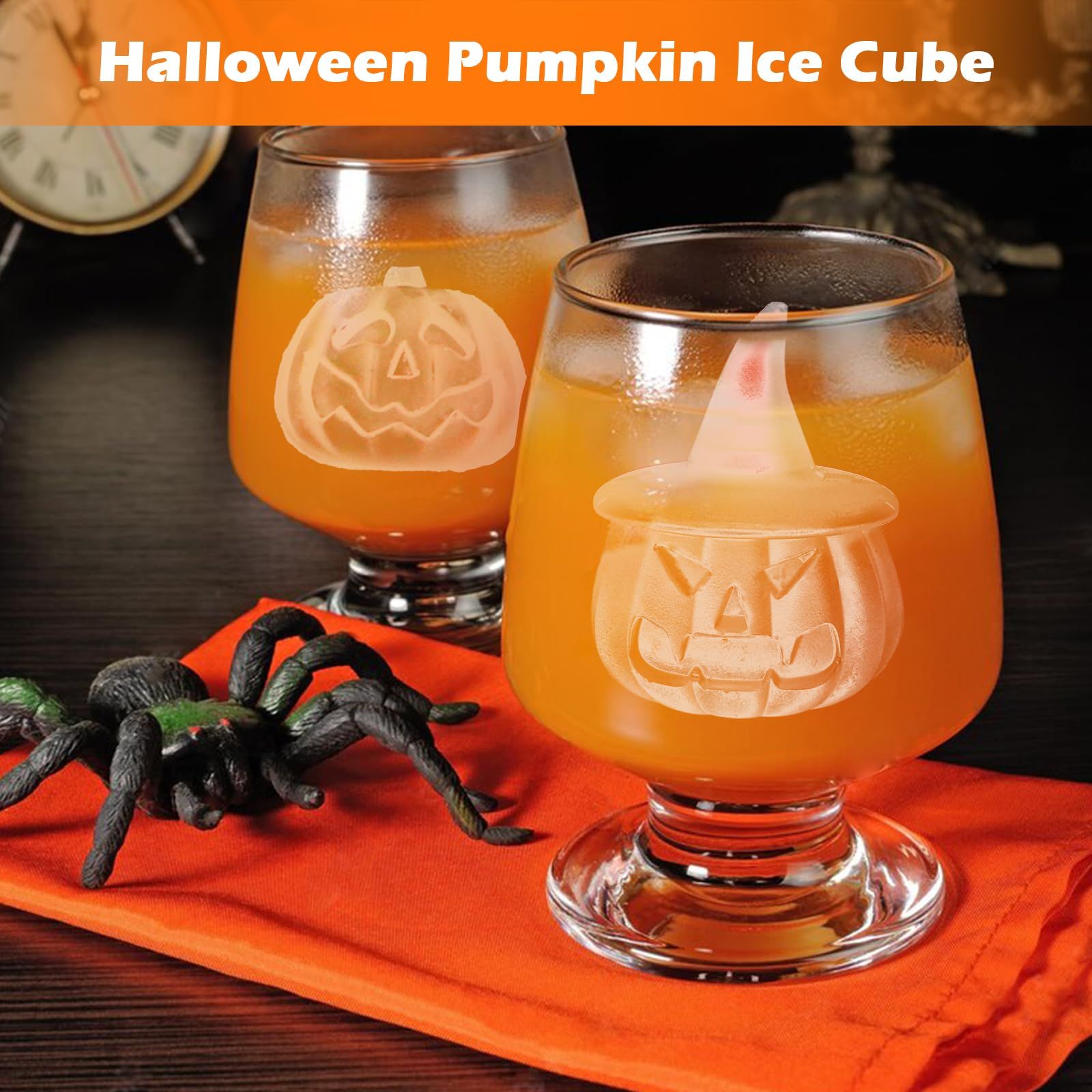 Halloween Pumpkin Ice Cube Mold view 2