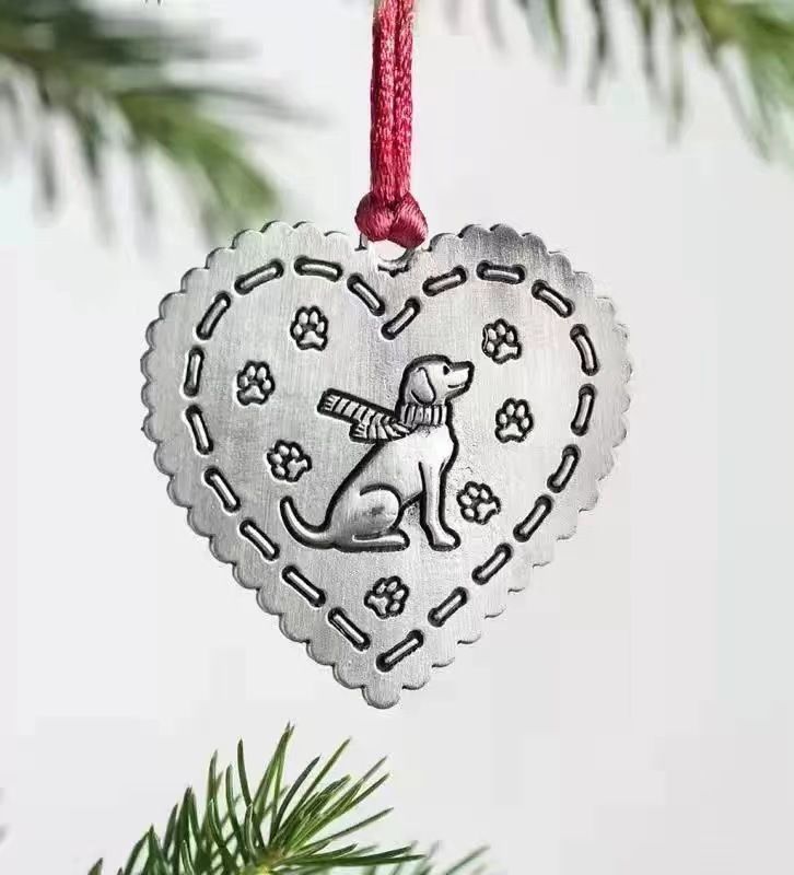 Christmas Ornaments Solid Pewter Christmas Tree Snowman Ornaments DIY Craft view 5