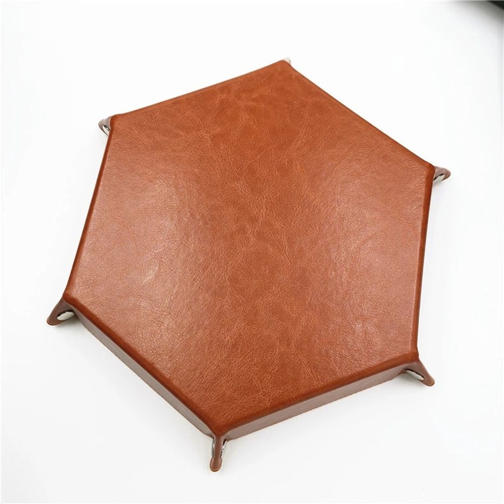 Dice Tray for Table Games Metal Dice Rolling Tray Holder Dice Storage Box view 3