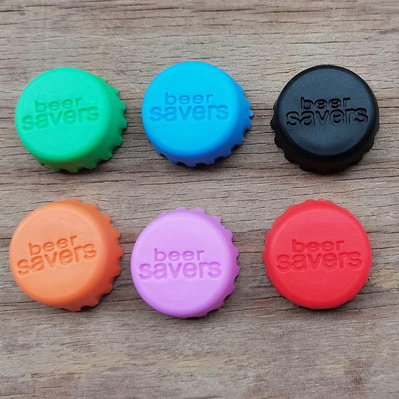 Silicone Bottle Cap 6 Pack Reusable Beer Wine Bottle Caps for Soft Drink Soda view 2