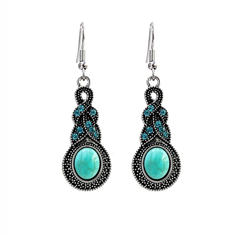 Earrings Retro Drop Dangle Earrings Metal Hollow Earrings for Women Girls