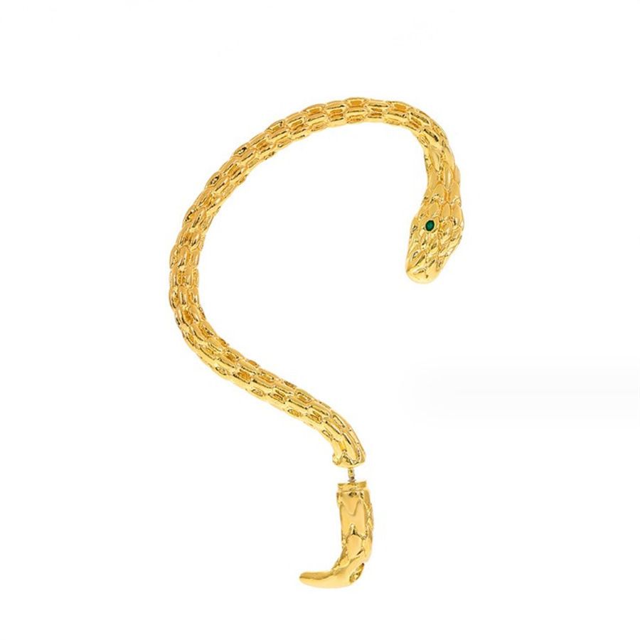 Earrings Gold Snake Ear Climber Gold Cartilage Ear Crawler Earrings Gothic