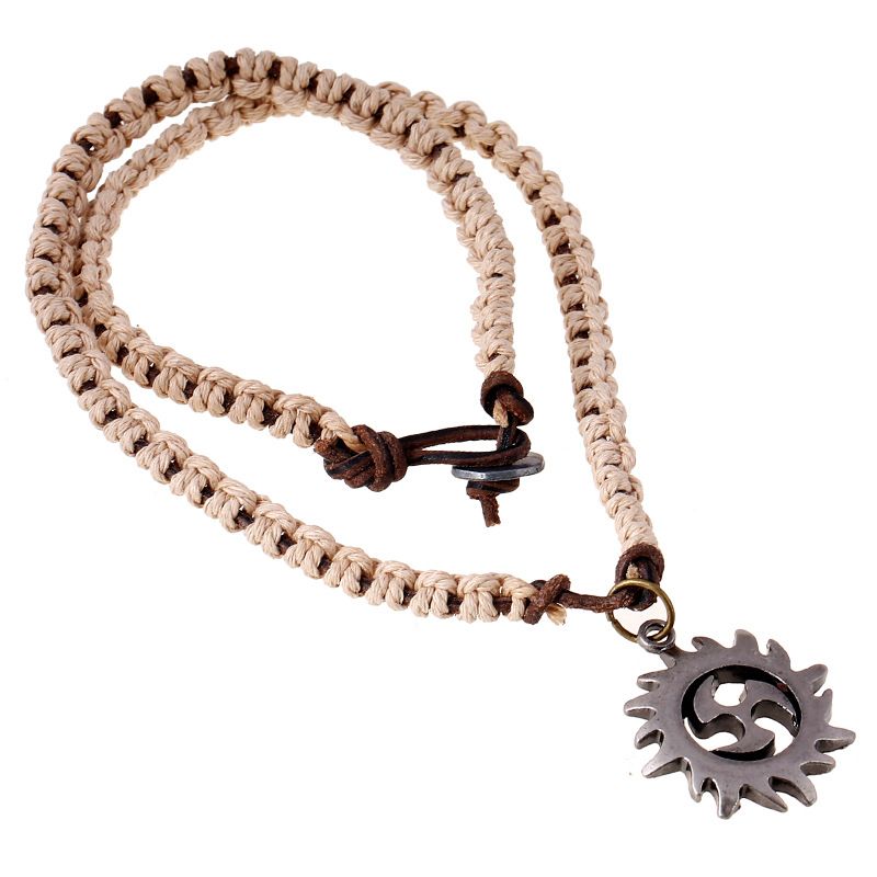 Sun Spiral Pendant with Extra Large Bail