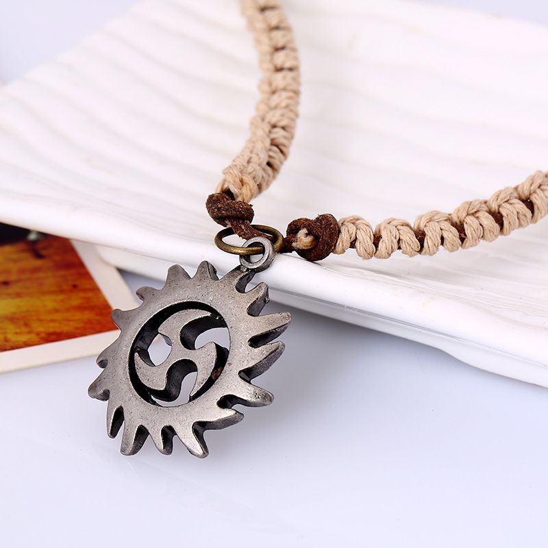 Sun Spiral Pendant with Extra Large Bail view 2