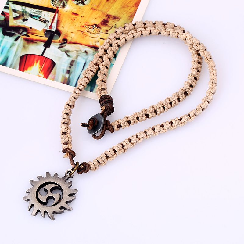 Sun Spiral Pendant with Extra Large Bail view 3