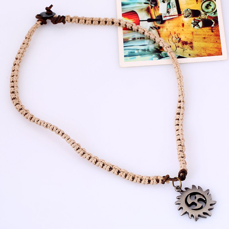Sun Spiral Pendant with Extra Large Bail view 4