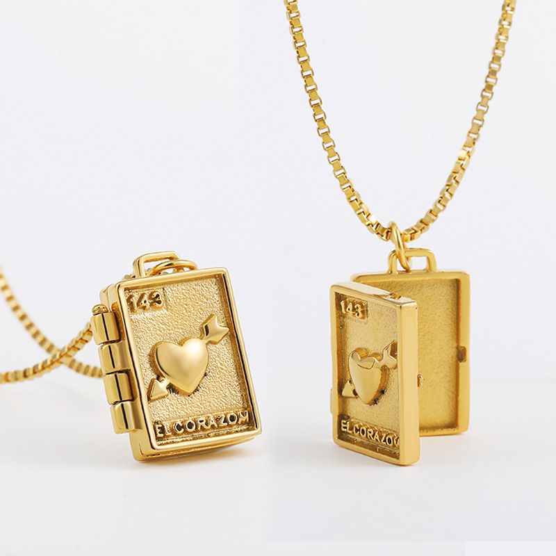 Retro Gold Color Oval Pendant Photo Frame Locket Necklace Evil Eyes Stainless
