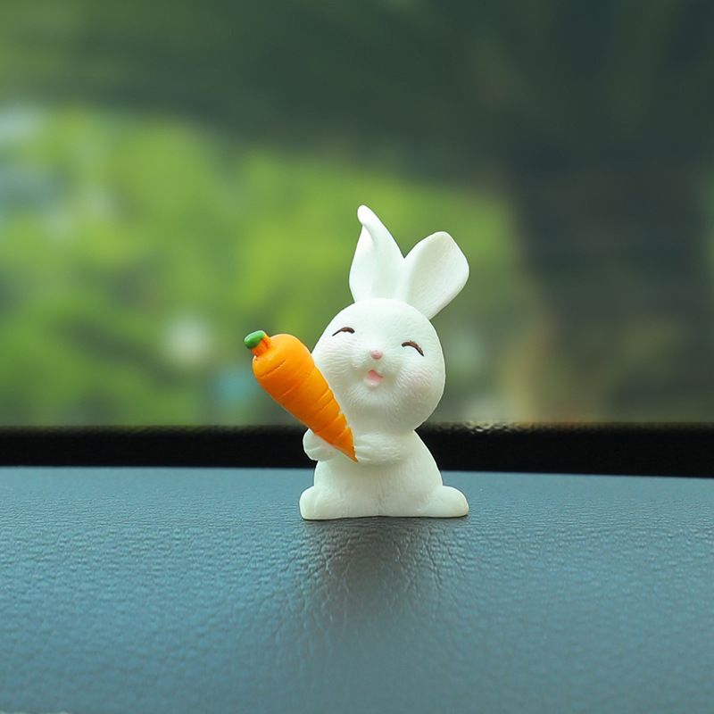 5 Pack Rabbit Figures Cake Topper view 4