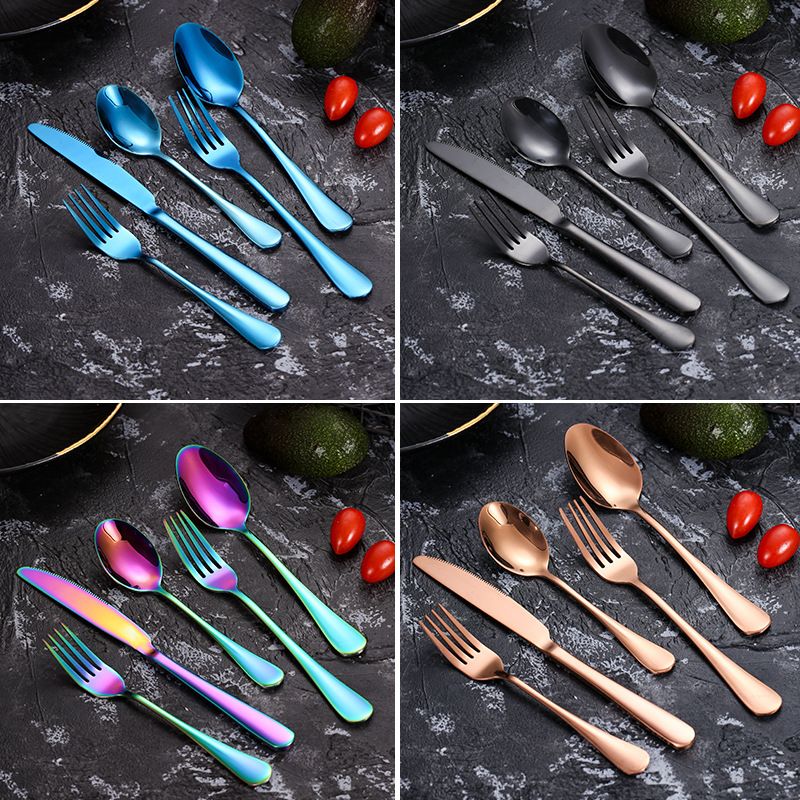 Silverware Set, 4 Piece Stainless Steel Flatware Set,Kitchen Utensil Set
