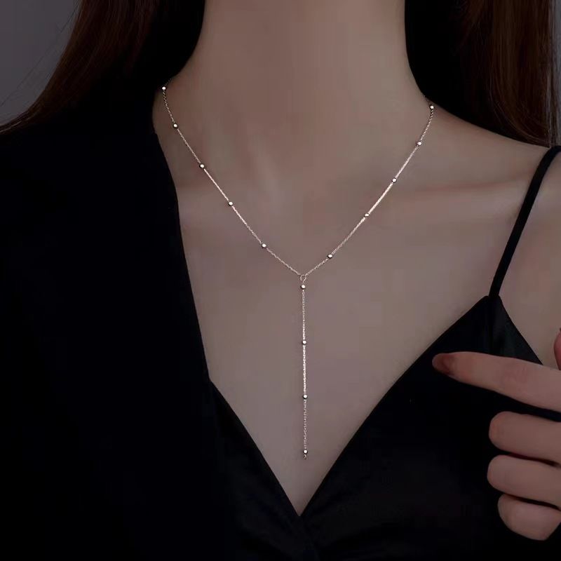 Necklaces for Women,Necklaces Plated Pendant Necklaces Minimalist Beaded Chain view 4