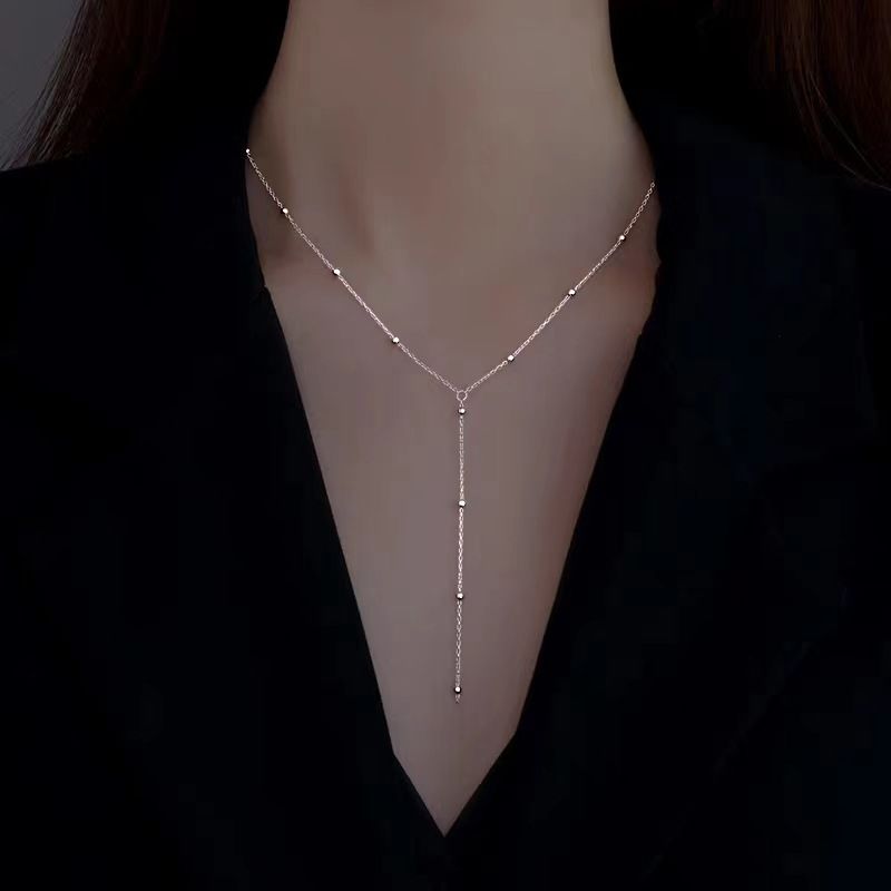 Necklaces for Women,Necklaces Plated Pendant Necklaces Minimalist Beaded Chain view 5