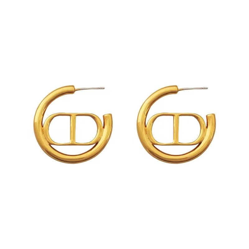 Gold Chain Link Dangle Earrings for Women Plated Large Cuban Paperclip