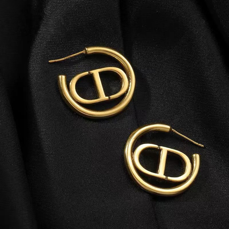 Gold Chain Link Dangle Earrings for Women Plated Large Cuban Paperclip view 4