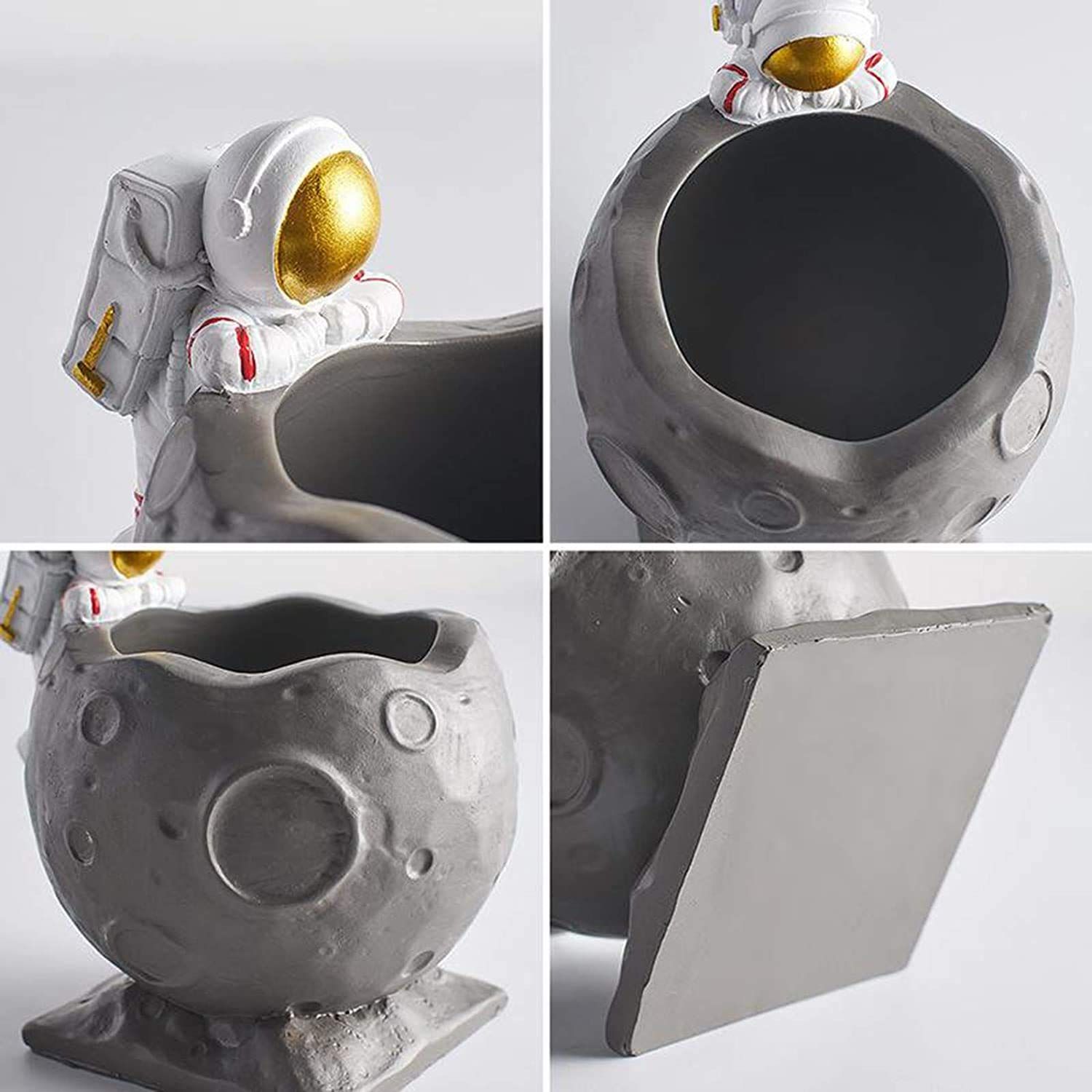 Astronaut Pencil Holder Astronaut Figurine Spaceman Sculpture Spaceman Desktop view 3