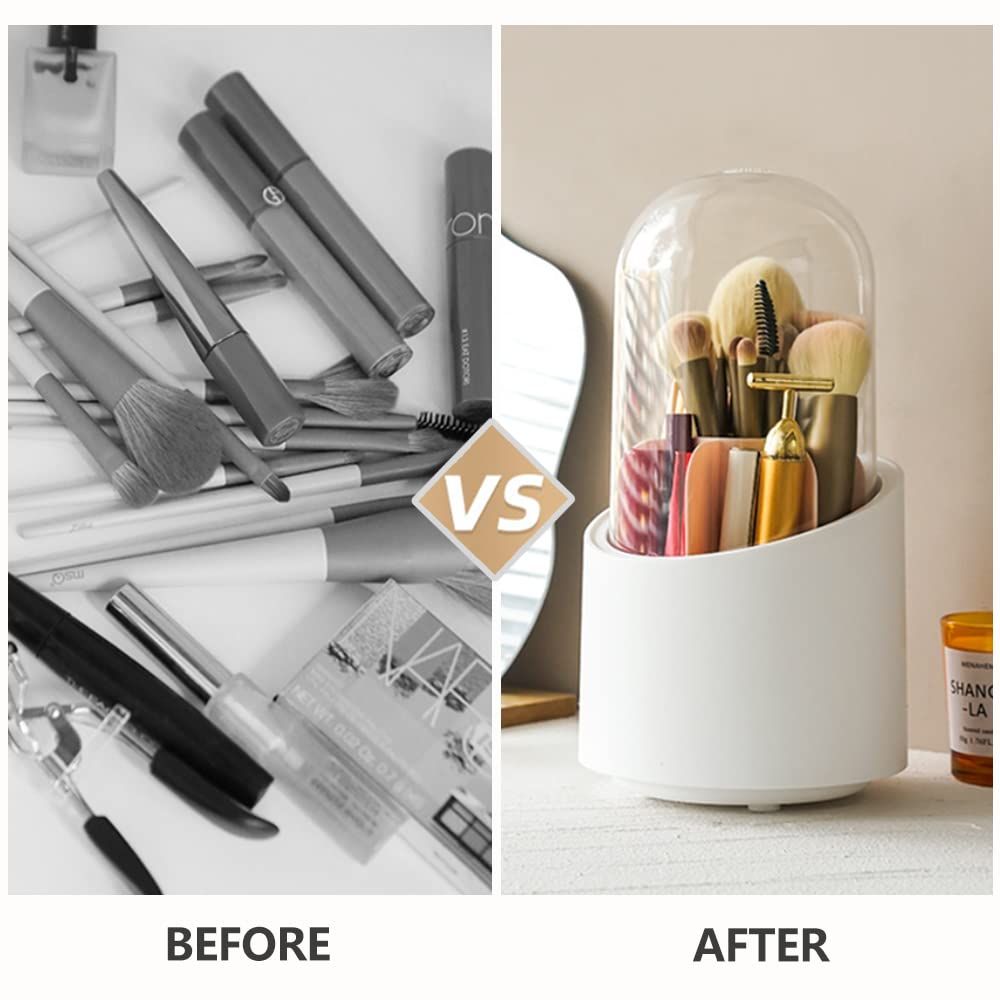 Makeup Brush Holder Organizer with Lid view 4