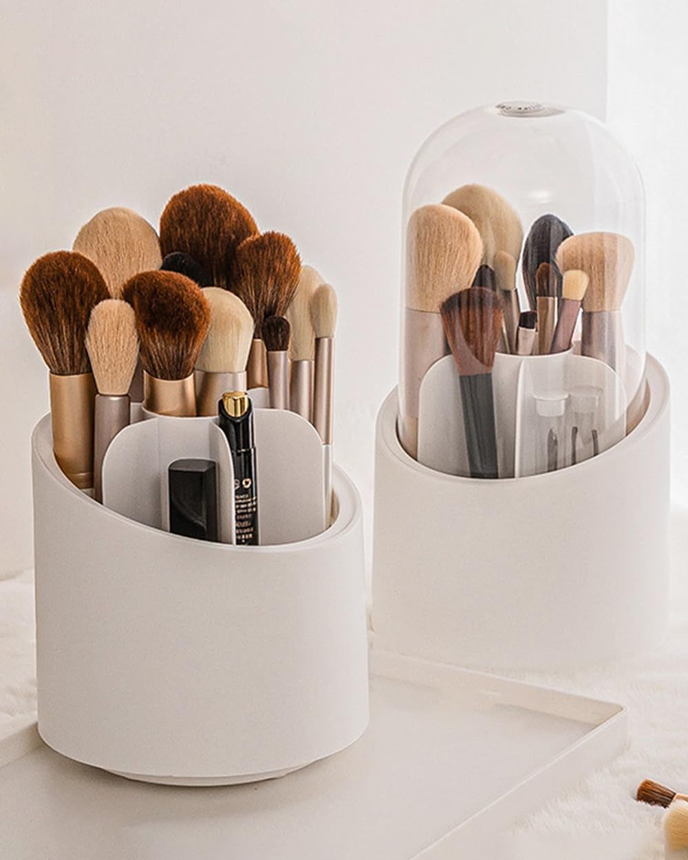 Makeup Brush Holder Organizer with Lid view 5
