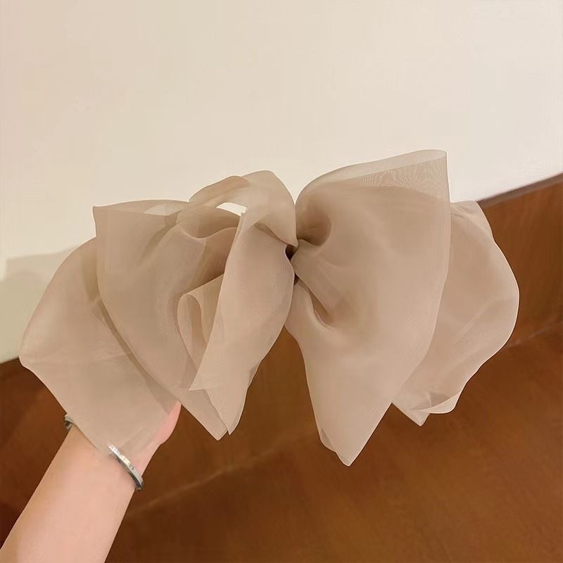 Hair Clips Large Bow Hair Barrettes Clip Big Solid Color Bowknot Hairpin view 4
