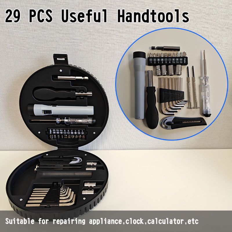 1 Set Tire Shaped Tool Set Toolbox Tool Kits for Mechanics Household Repairing view 5