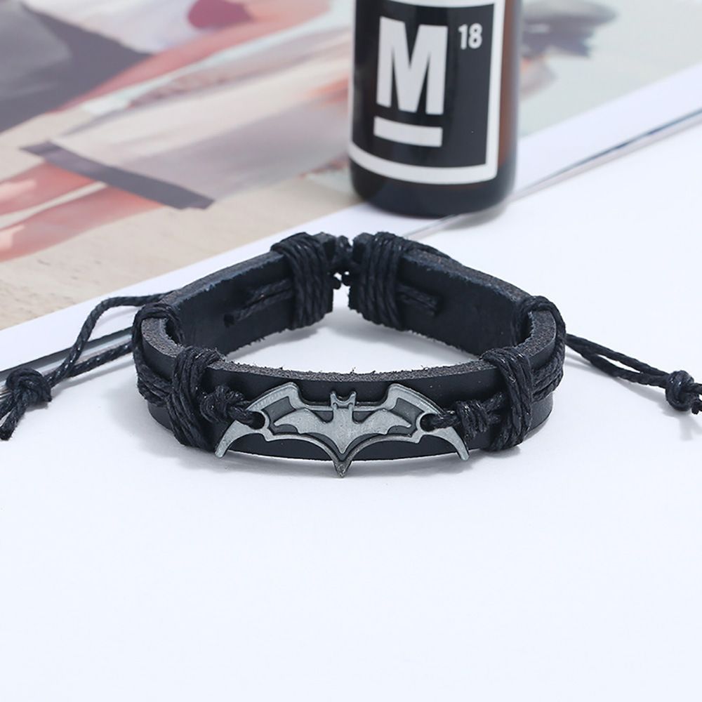 Fashion Cowhide Bracelet For Men Women Boy Girl Handmade jewelry leather view 4