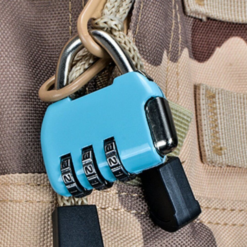 3 Pack Combination Lock 3 Digit Padlock Resettable and Waterproof for School view 4
