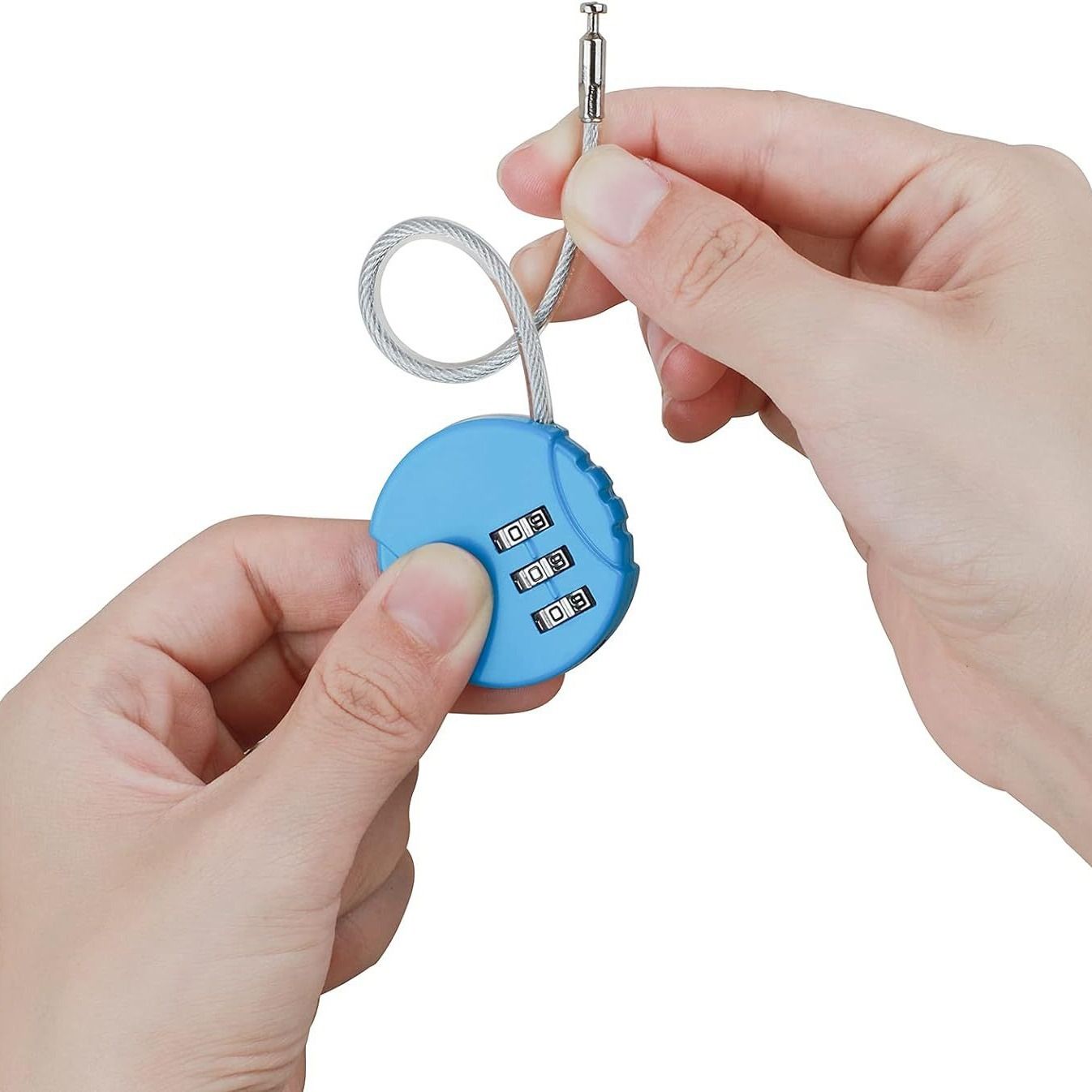 2 Pcs Combination Lock, 3 Digit Combination Padlock Code Lock Outdoor view 2