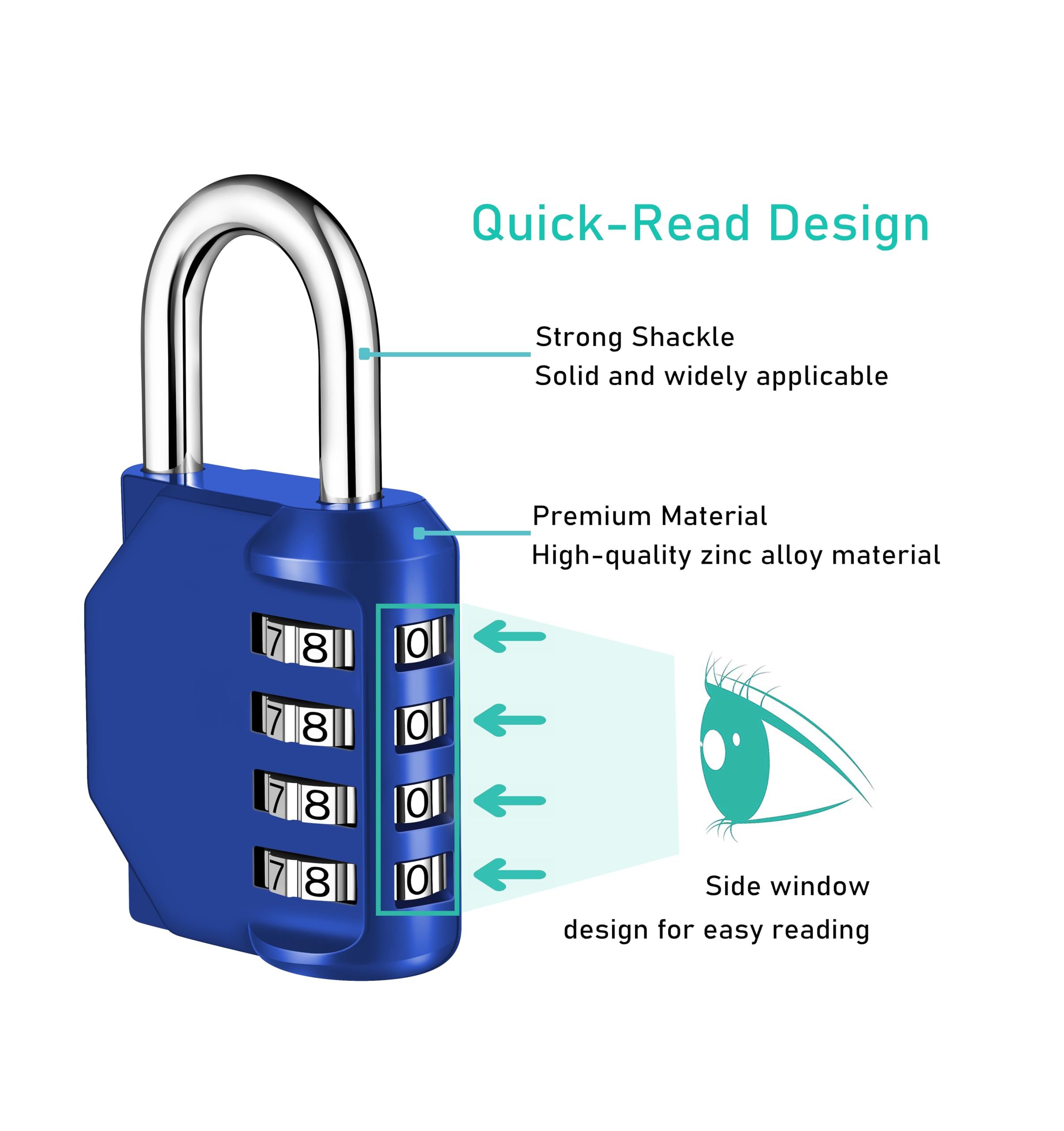 4 Digit Combination Locks view 2