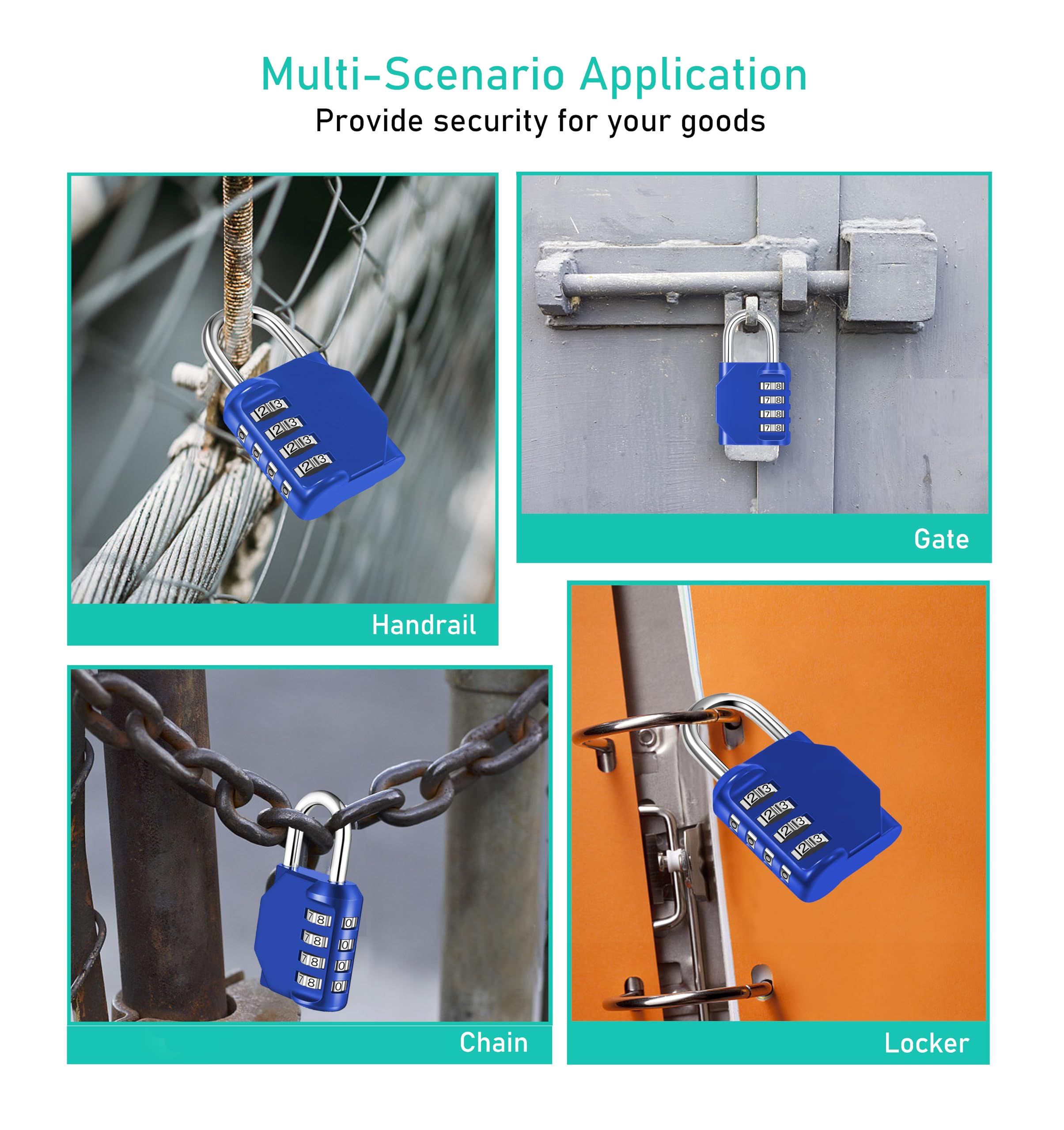 4 Digit Combination Locks view 3