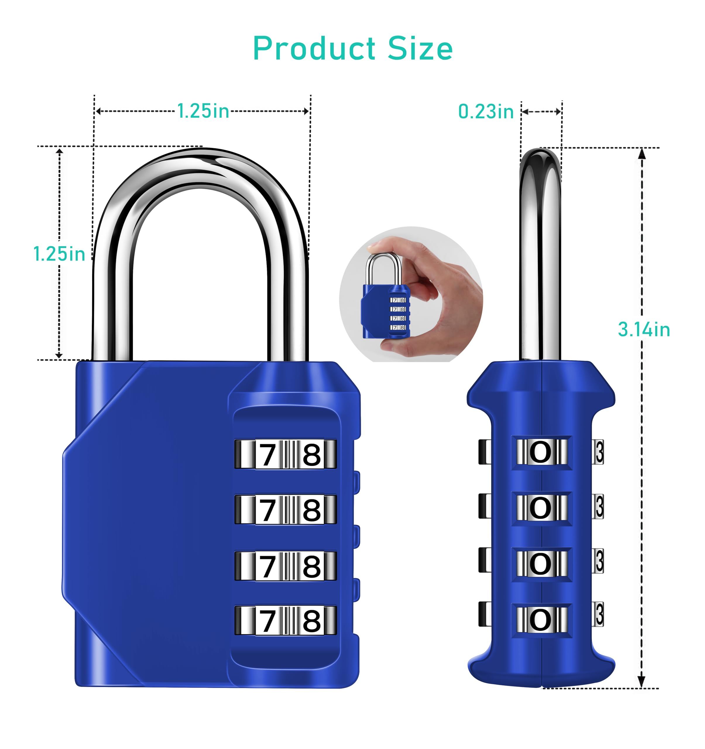 4 Digit Combination Locks view 5