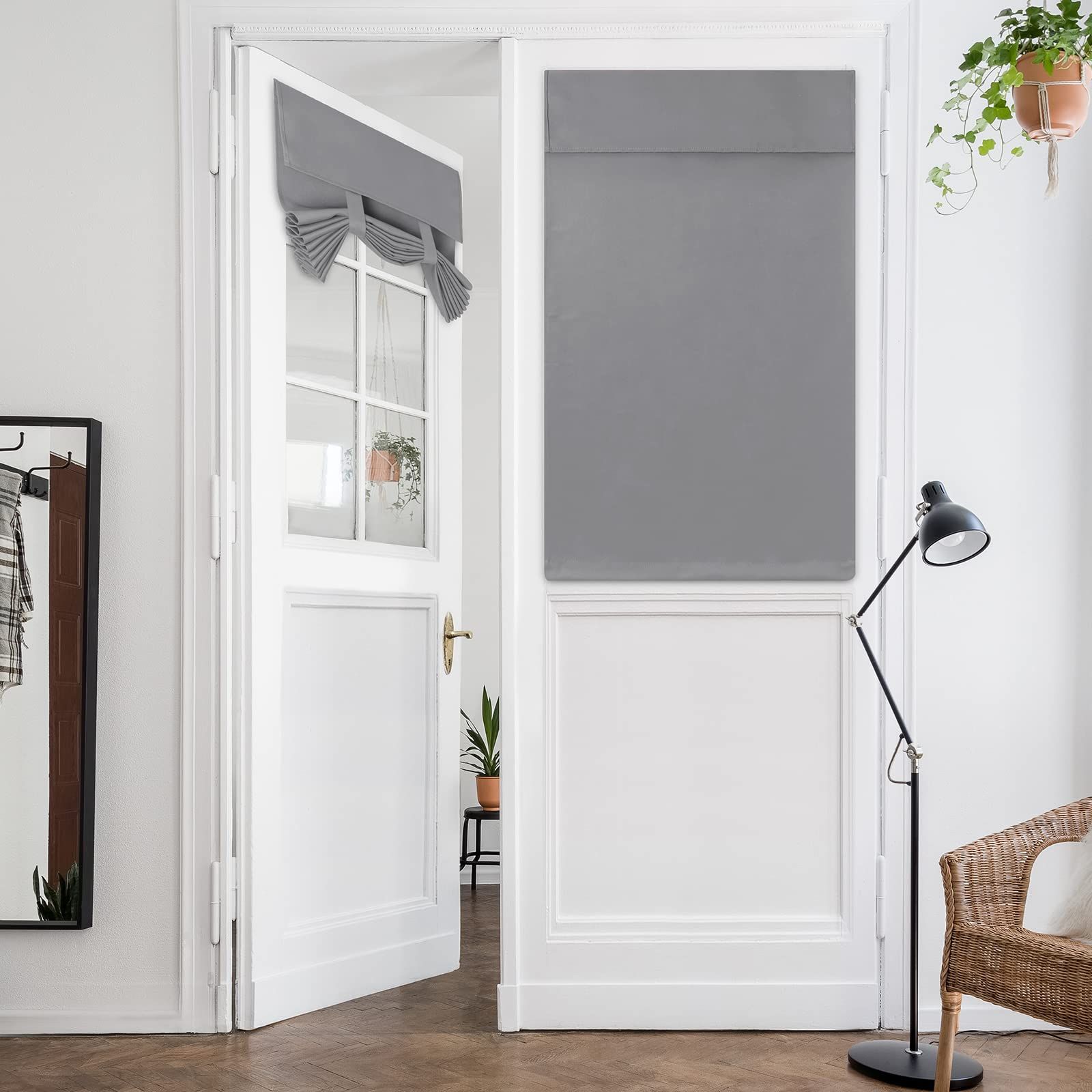 French Blackout Door Window Curtains
