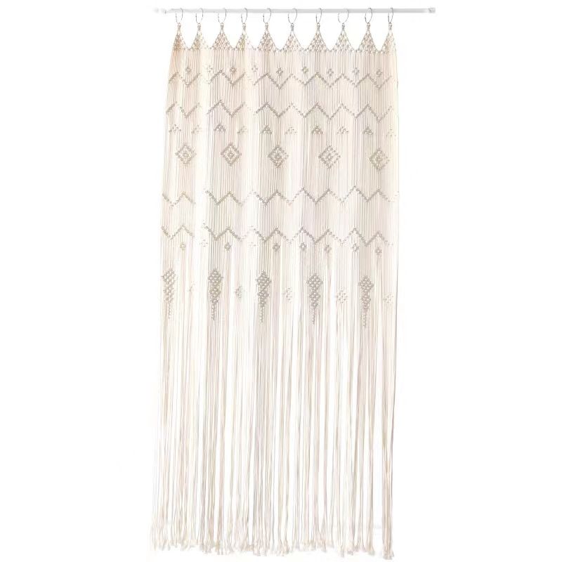 Curtain Room Divider Doorway Curtain Large Long Macrame Wall Hanging for