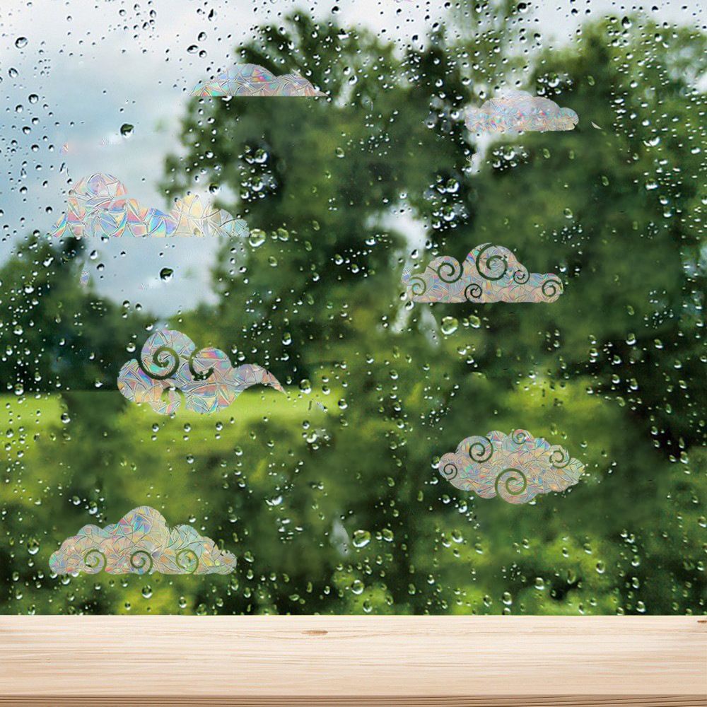 Window Clings Cloud Window Decals Static Cling Window Sticker Anti Collision view 2