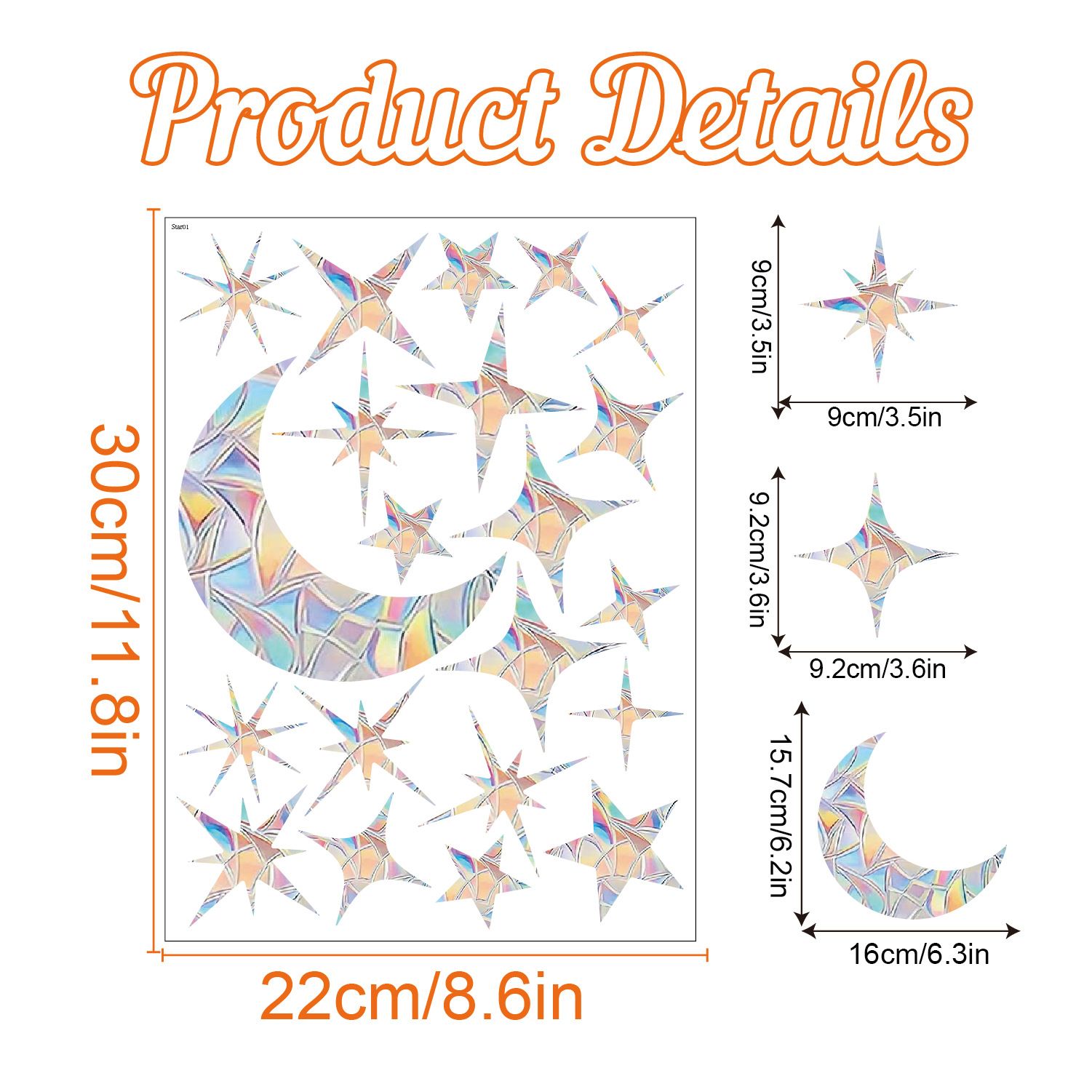5 Sheet Anti Collision Window Decals for Birds view 5
