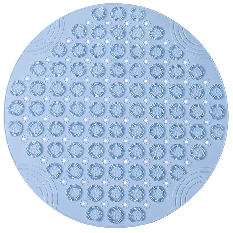 Shower Mat, Round Shower Stall Mat, Non Slip Bath Mat with Suction Cups and