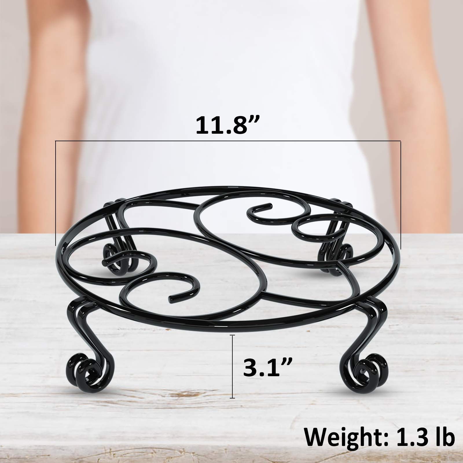 Original Patented Plant Stand for Flower Pot Heavy Duty Potted Holder Indoor view 2