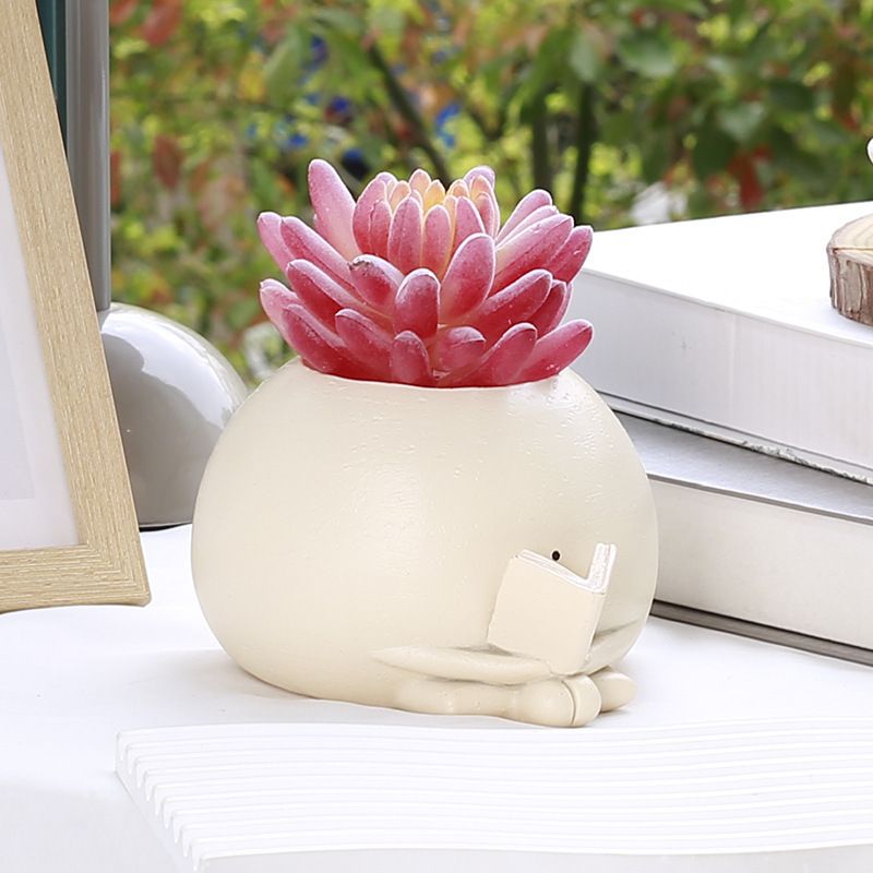 Funny Plant Pot for Indoor Outdoor Unique Cute Head Planters for String of