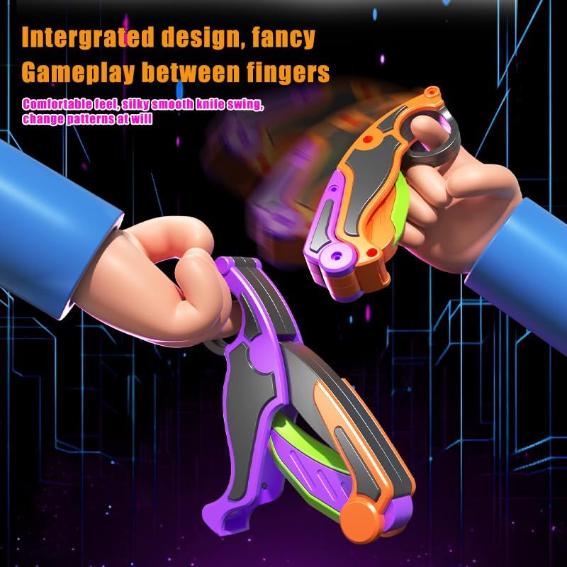2pcs Claw Knife, 3D Gravity Knife Toy, 3D Gravity Plastic, Toy Switchblade view 2