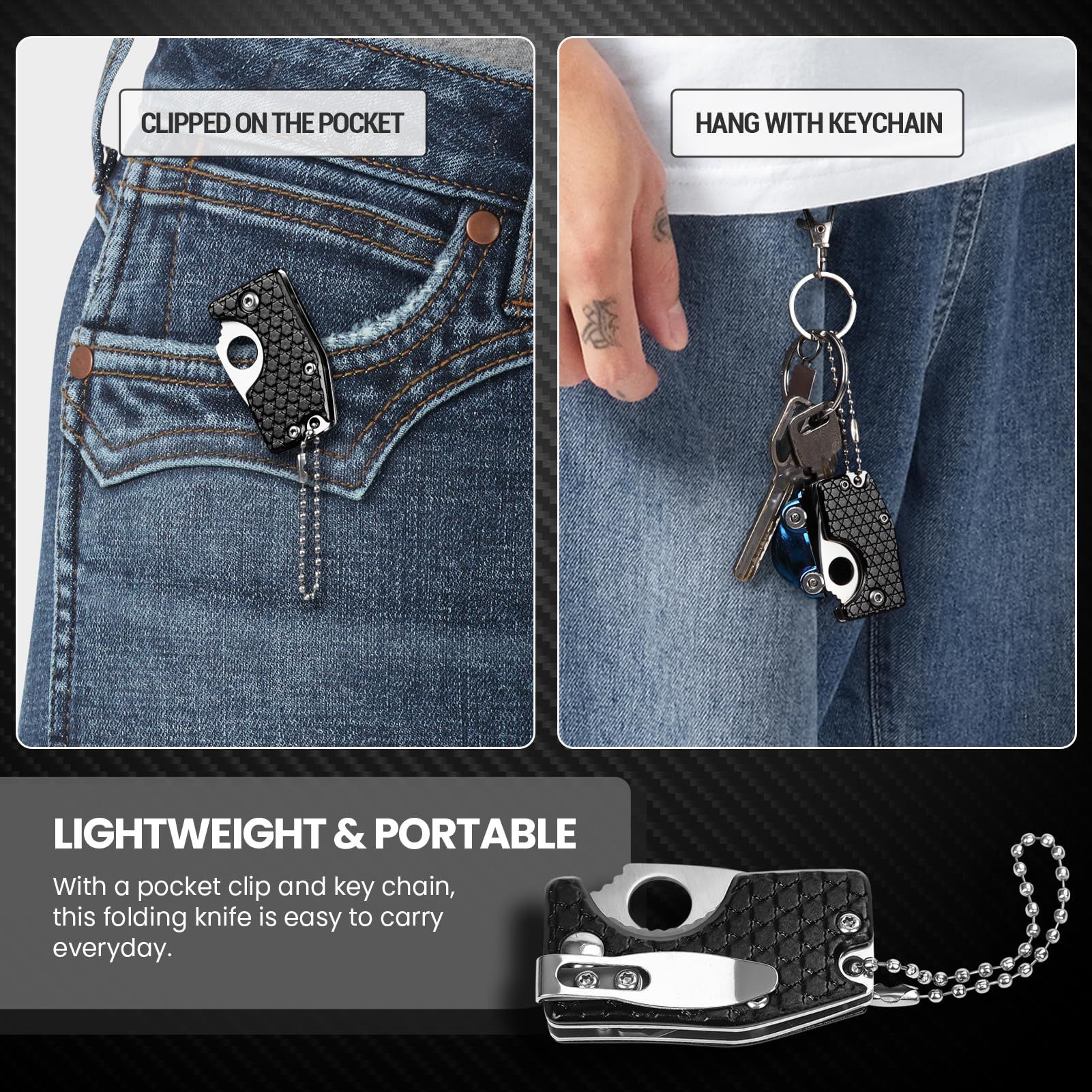 Small Pocket Knife with Liner Lock and Clip view 5