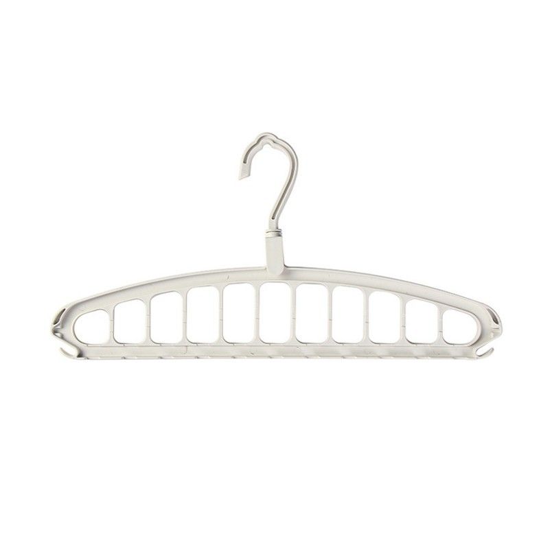 Heavy Duty White Plastic Clothes Hanger for Shirt Sweater — image 1