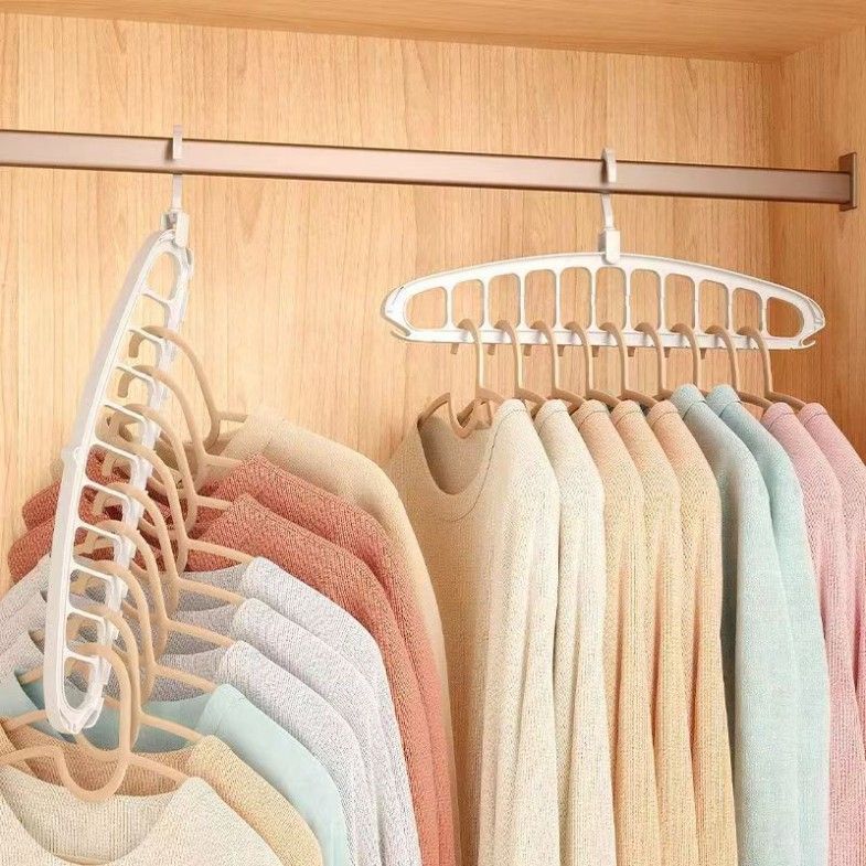 Heavy Duty White Plastic Clothes Hanger for Shirt Sweater view 2