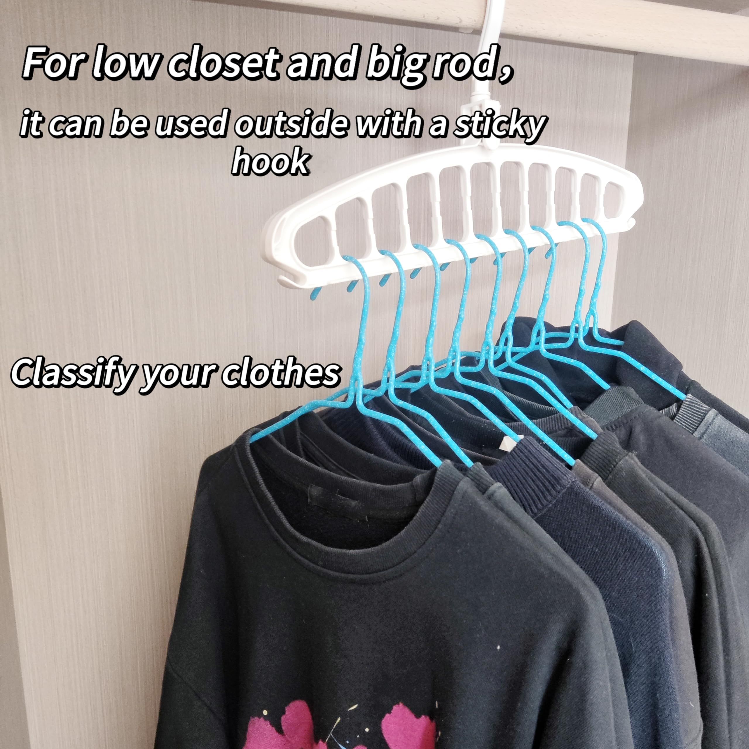 Heavy Duty White Plastic Clothes Hanger for Shirt Sweater view 4