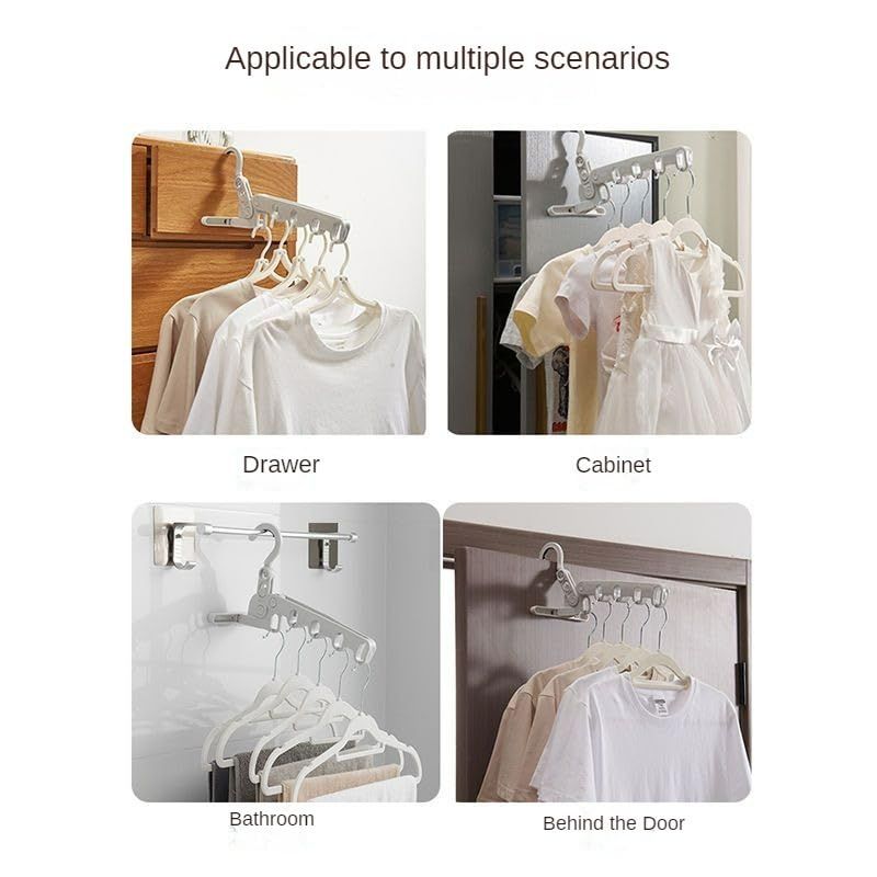 Foldable Hanger Portable Travel Hotel Clothes Hanger Foldable Business Trip view 3