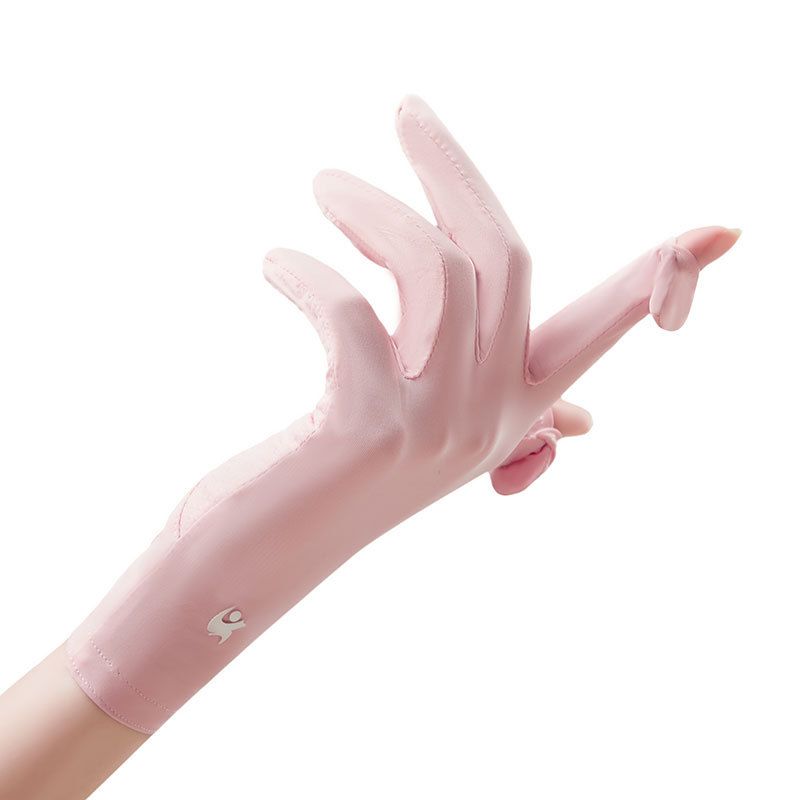 Women Fingerless Gloves Summer UV Protection Gloves Cool Ice Silk Gloves Sun view 2