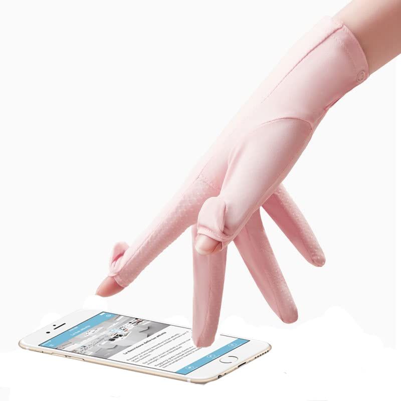 Women Fingerless Gloves Summer UV Protection Gloves Cool Ice Silk Gloves Sun view 4