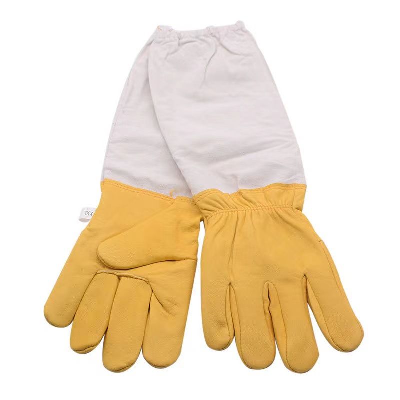 Animal Handling Gloves Leather Padding Dog view 4