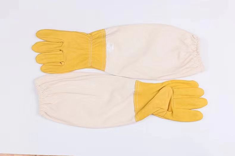 Animal Handling Gloves Leather Padding Dog view 5