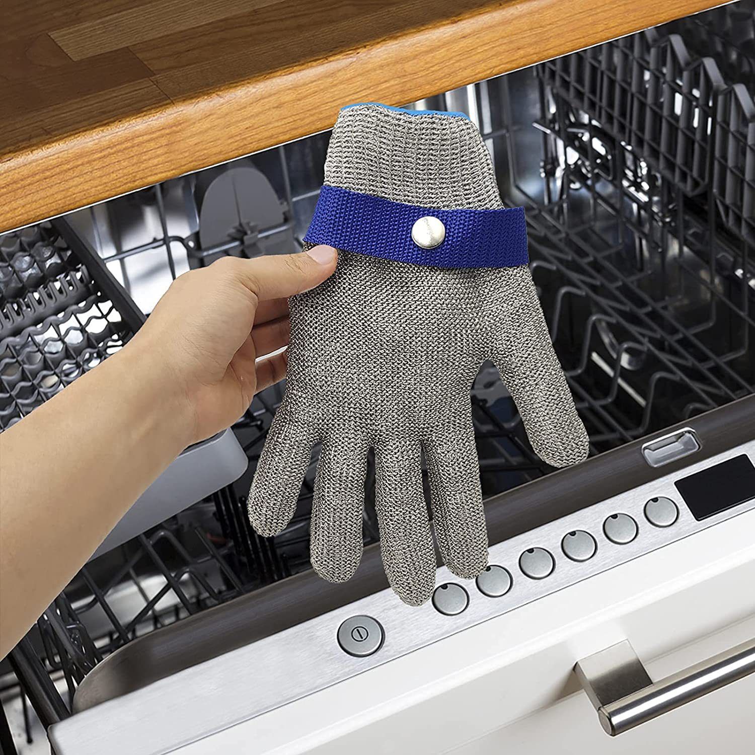 Cut Resistant Glove Stainless Steel Mesh Metal Glove view 4