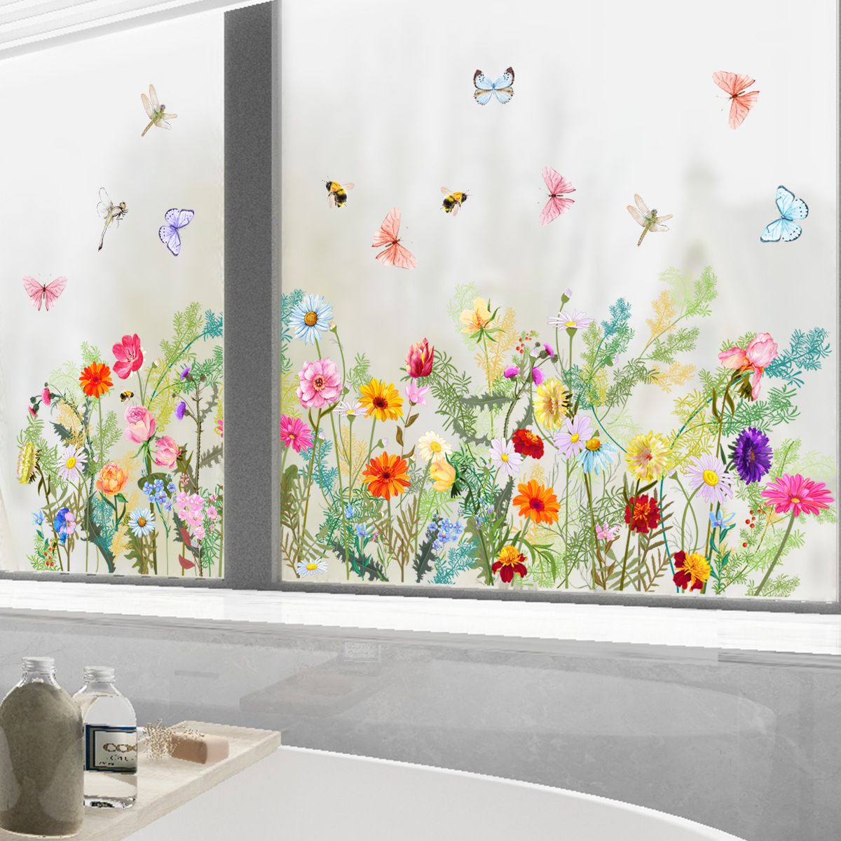 Stained Glass Window Film with Installation Tools-Decorative Window Film for view 3